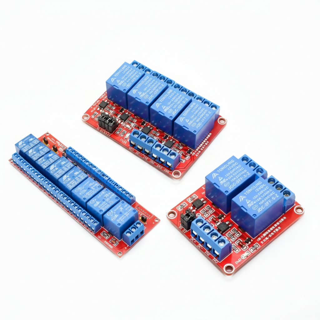Relay Module 12V 2/4/8 Channel isolation High and Low Trigger 250V/10A